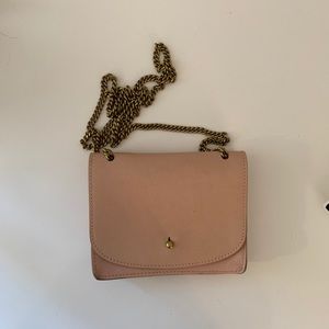 Madewell the chain crossbody bag in leather
